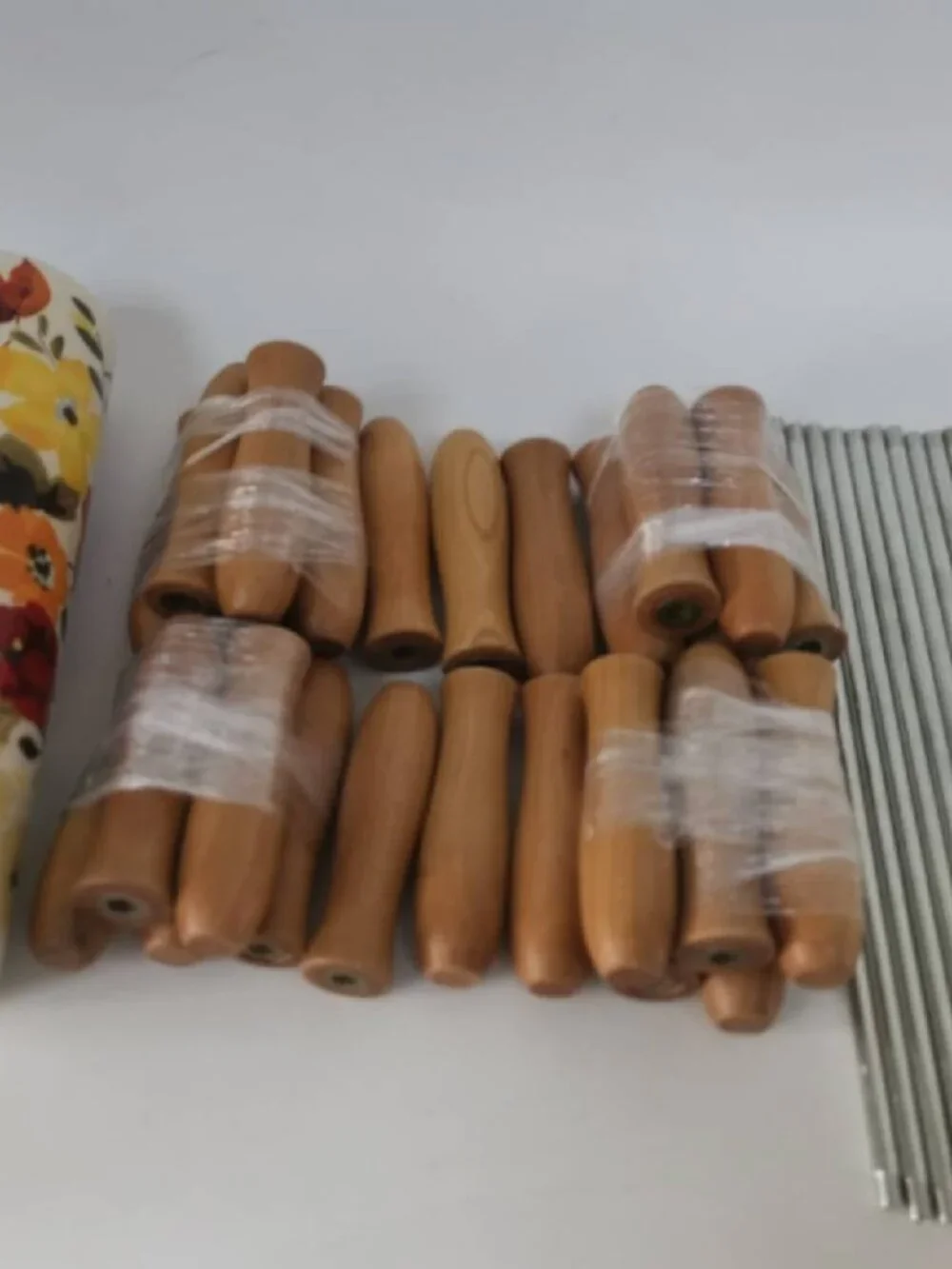 Pioneer Woman Ceramic rolling pin vintage floral pattern